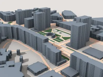 City 8 3D model