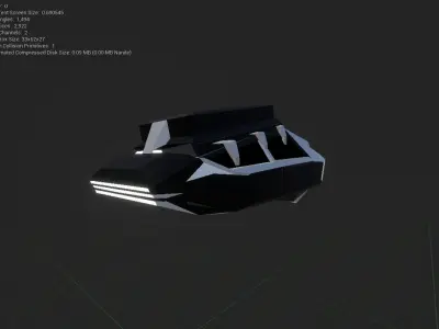 NPC Microchip Car Free 3D model