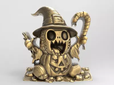 hallowen candy ghost decor  3D print model