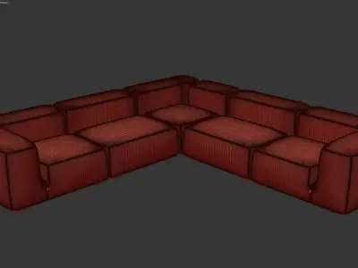 Polo Sofa Set 3D model