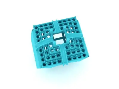 Luxury Square Diamond Men Ring 3D Model 585 3D print model