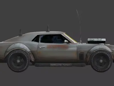 Tactical Armored SUV 3D Model Low-poly 3D model