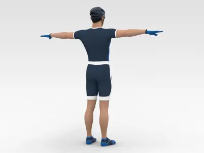 Cyclist 10 3D model