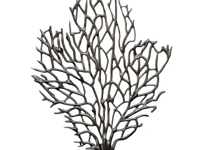 Coral set 3 gold tree 3D model