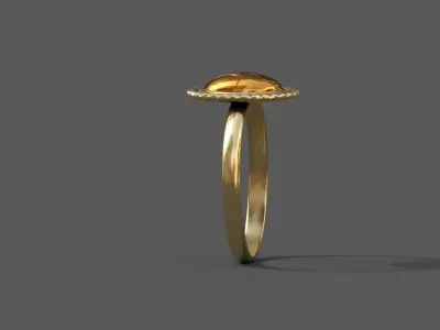 High-Quality 3D Ring Model Low-poly 3D model 10