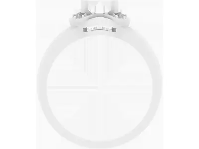 Ring with oval and diamonds 3D print model