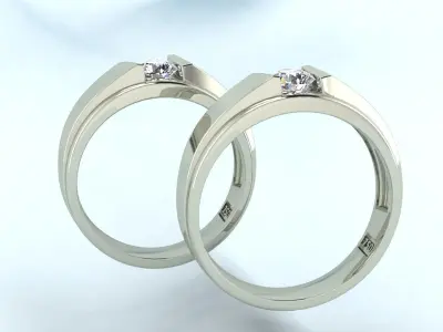 Luxury wedding ring 3D print model purchase