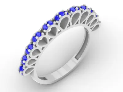 Jewelry Diamond Ring Model RG110 Free 3D print model
