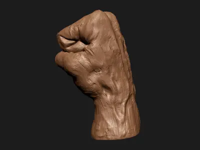 Fist Gesture 3D print model