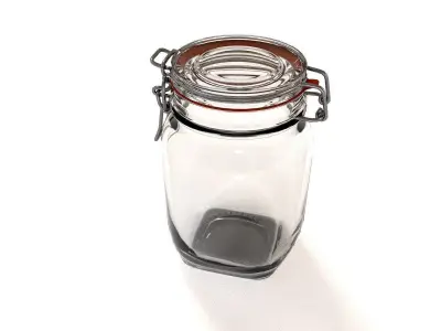 Glass Jar - medium 3D model