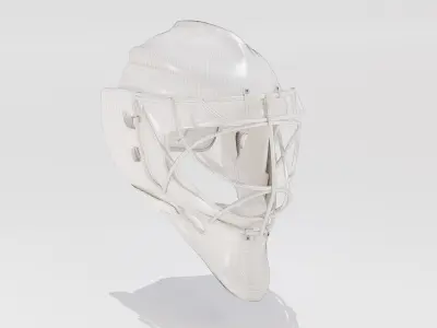 Ice Hockey Goalie Mask Low-poly 3D model