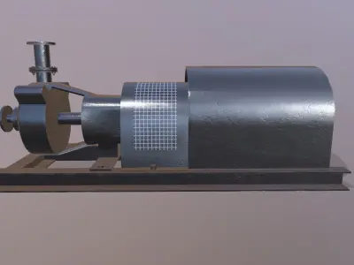 Pump Lowpoly Low-poly 3D model