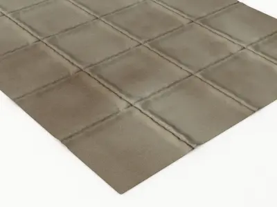 Textured Throw Rug 3D model