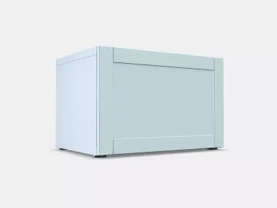 BESTA Shelf unit with door 52 Low-poly 3D model