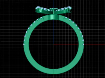 Buterfly ring 3D print model