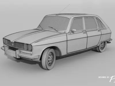 Renault 16 TX - 1977 3D model