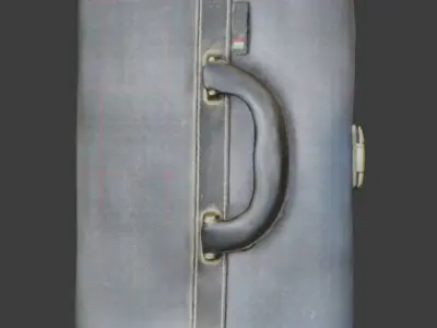 Vintage Blue Box SCANNED 3D model