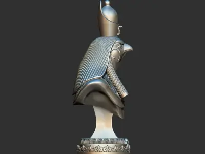 Horus Egyptian God Bust Statue Sculpture 3d printable model 3D print model