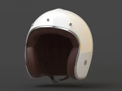 Motorcycle Helmet Low-poly 3D model order