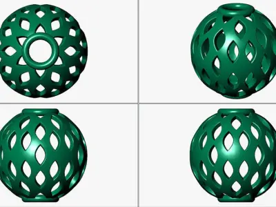 Spherical beads 3D print model buy