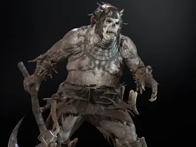 Butcher Low-poly 3D model