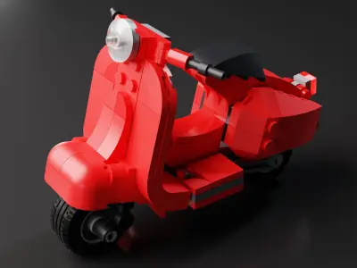Lego Vespa 3D model 3D model 3D model