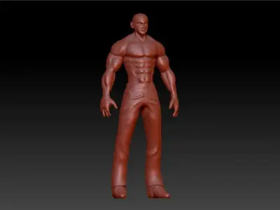 Sport fit man 3D print model