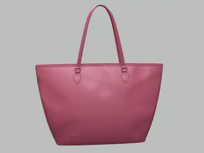 Gucci Women Ophidia GG Medium Tote Pink Leather Bag  Low-poly 3D model
