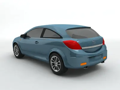  2007 Vauxhall Astra Hatchback 3D model