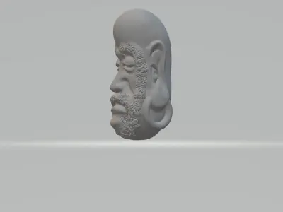 Buddha Dharma Head 3D print model