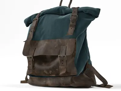 Rolltop backpac 3D model