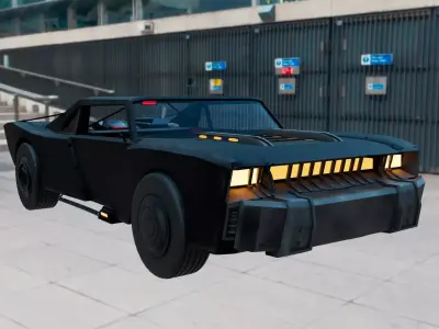 The Batman 2022 batmobile  3D model