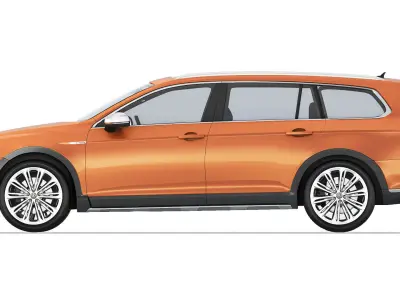 Volkswagen Passat Alltrack B8 2015 3D model