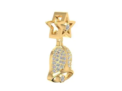 Luxury Star Diamond Pendant for Women 662 3D print model