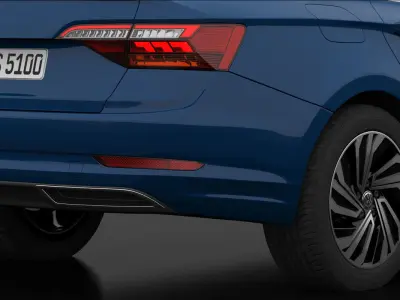 Volkswagen Jetta Sel 2019 Detailed Interior 3D model