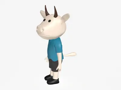 Cartoon Cow 3D model