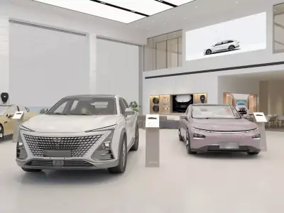 car dealership 3D model