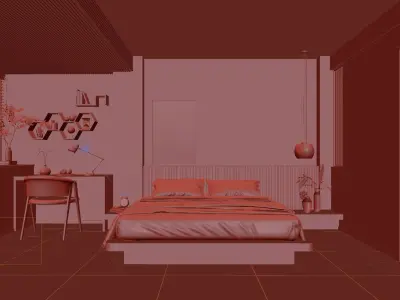  Bedroom interior 48 3D model