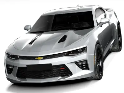  Chevrolet Camaro SS 2017 LowPoly 3D model