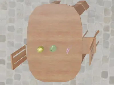 Outdoor scene in a street in Europe Free low-poly 3D model