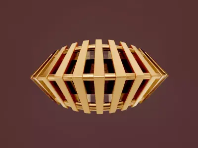 luxury iconic engagement unique ring 3D print model