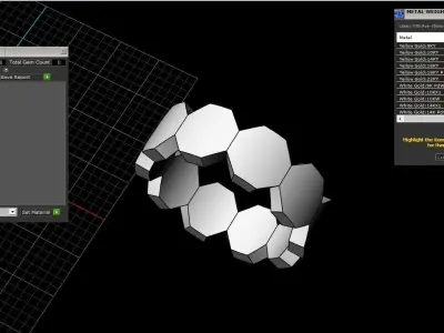 Bee Honeycomb ring 254 3D print model