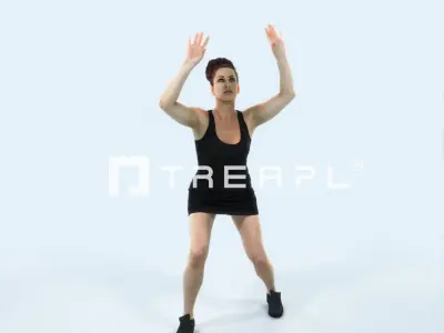 Yearn 11B Volleyball Overhead Sports Woman Low-poly 3D model