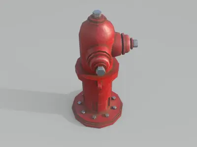 Fire hydrant Free low-poly 3D model buy