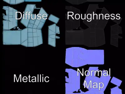 Futuristic Glass Pavilion model pack Low-poly 3D model