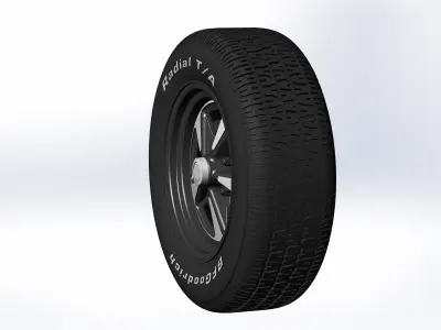 Wheels Pontiac Rallye II for your scale model 3D print model