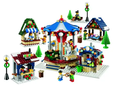 Wikibricks3D - 10235 Winter Village Market 3D print model