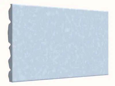 Layered Limestone Cobble Wall 3D model