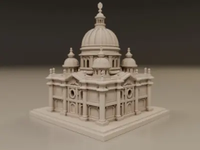 baroque architecture 3D print model