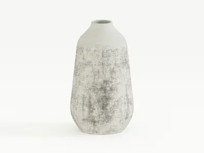 Botanical Grungy Vase 3D model